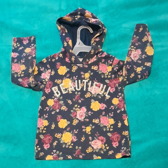 Garanimals Navy Blue Floral BEAUTIFUL in Gold Sweater - Picture 1 of 6